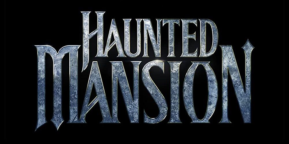 The logo for Disney's new Haunted Mansion movie