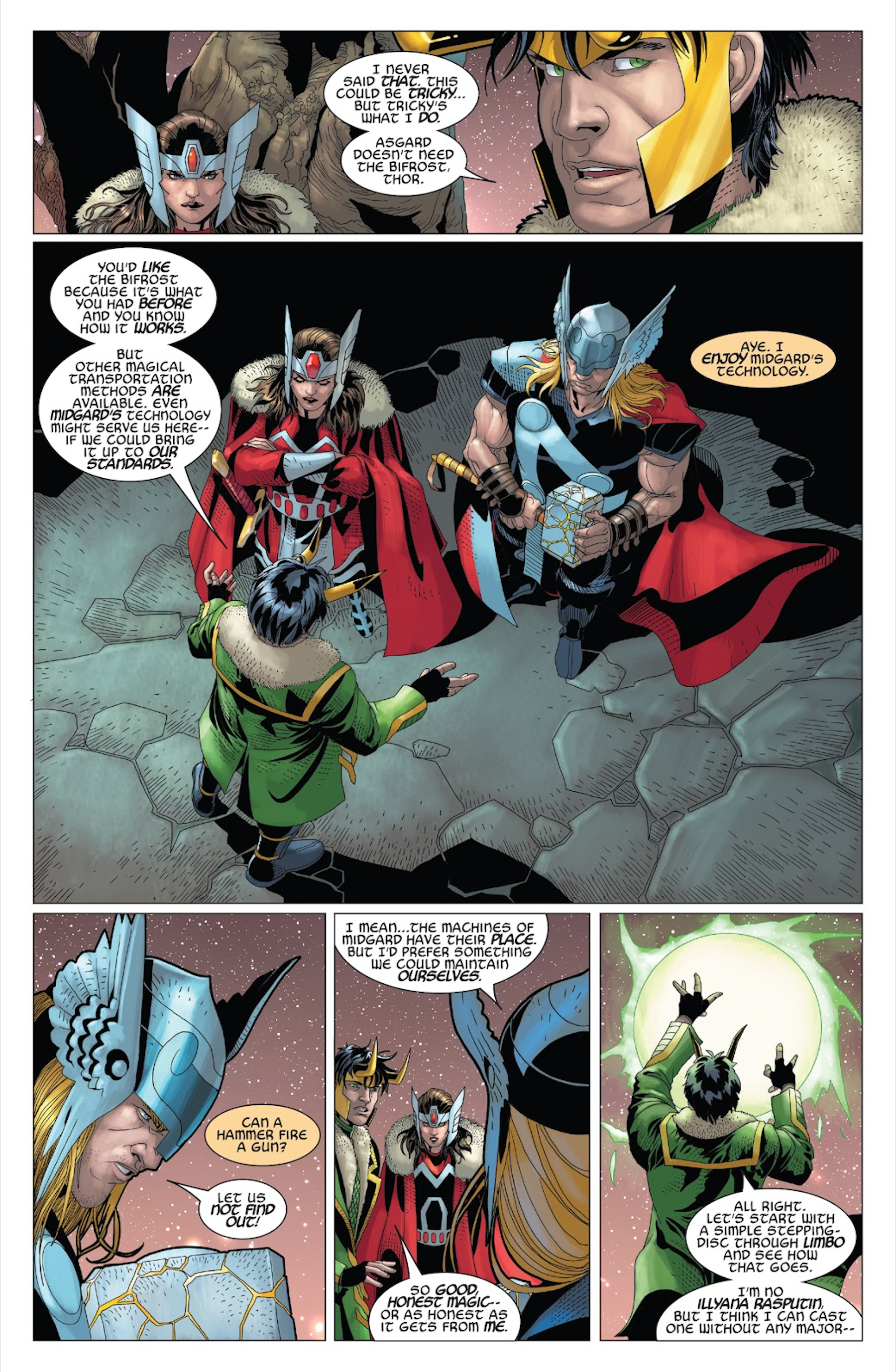 Thor e Loki falam sobre a Ponte Bifrost