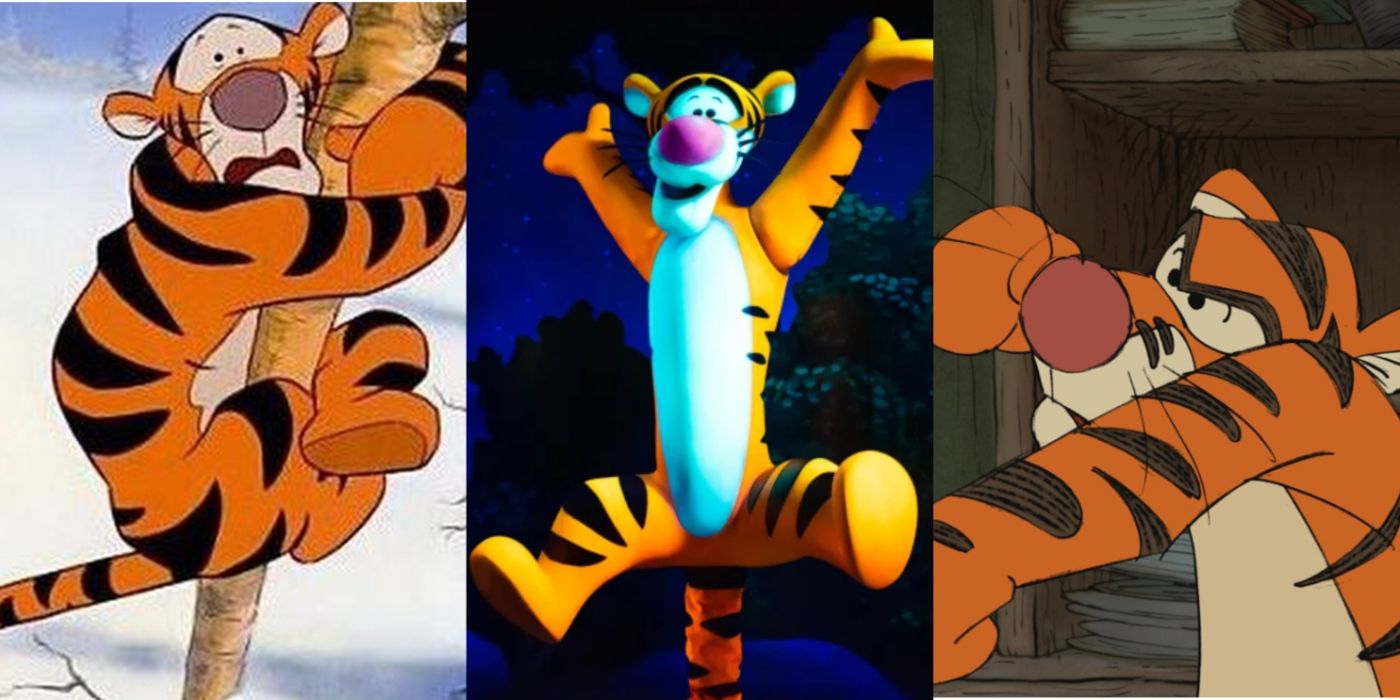 Tigger appears in different movies