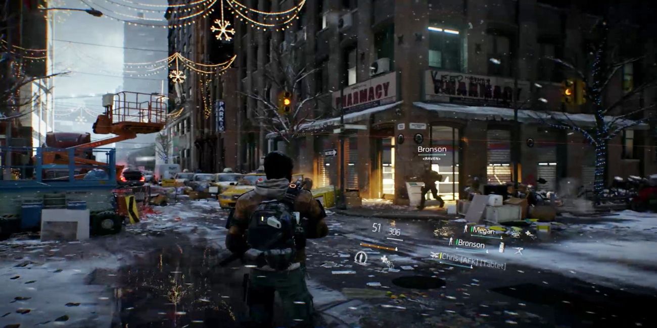 Uma captura de tela do jogo Tom Clancy's The Division da Ubisoft.