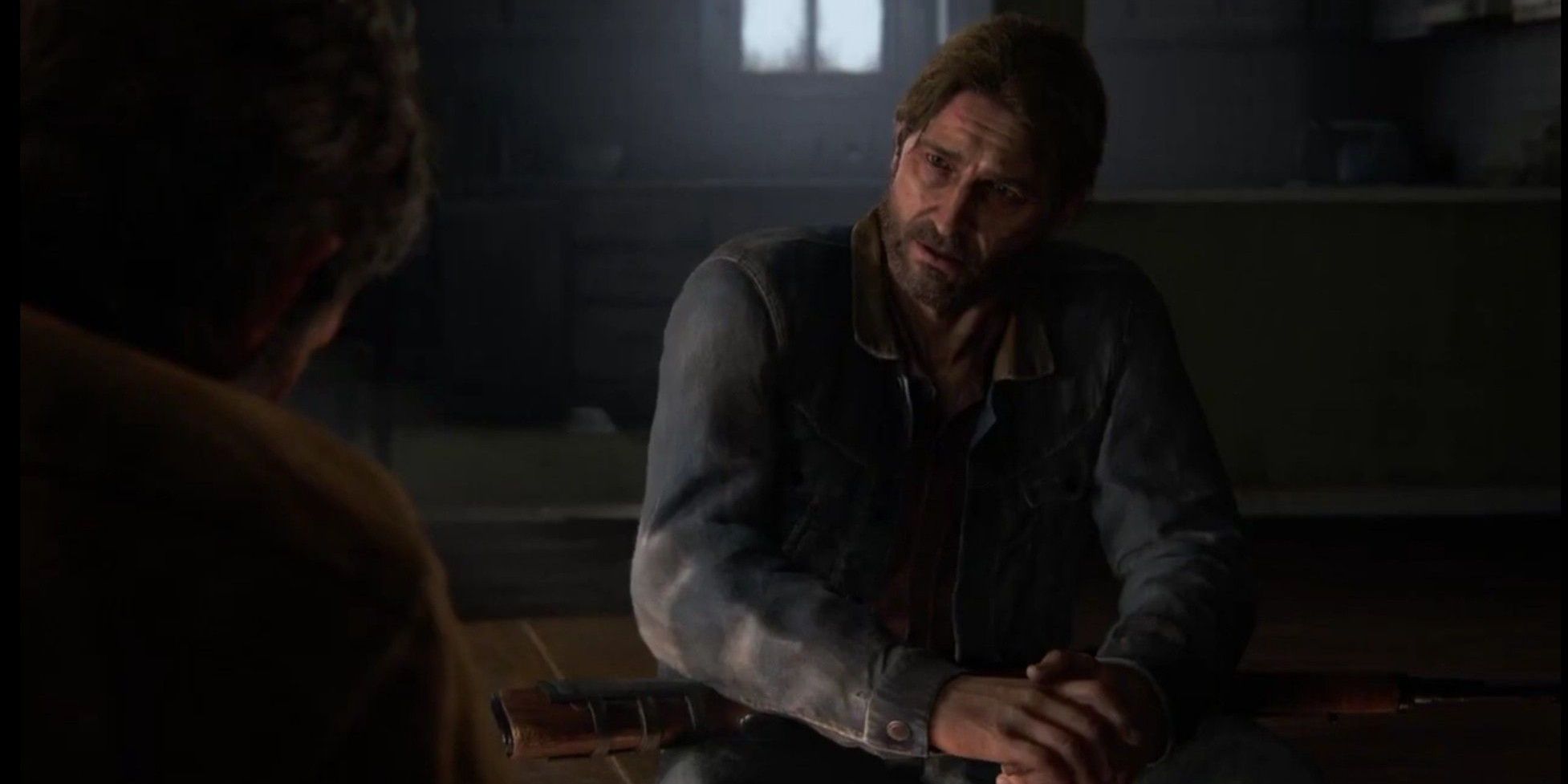 Tommy conversando com Joel em The Last of Us 2 