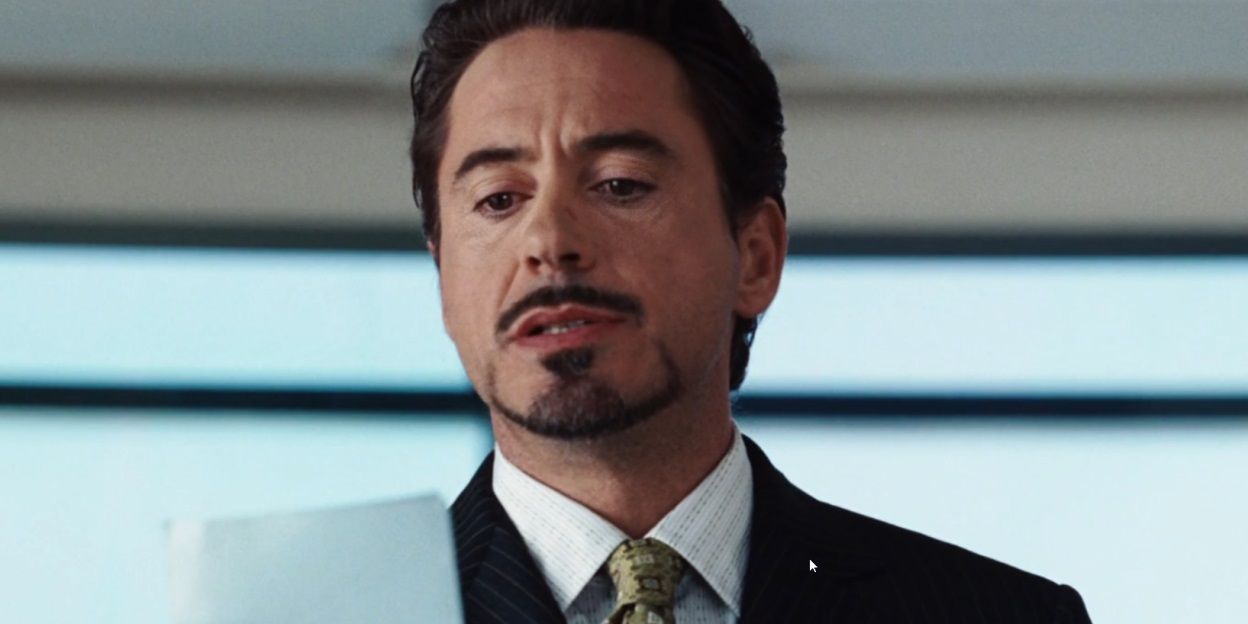 Tony Stark no final de Homem de Ferro