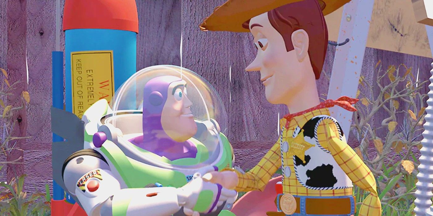 Toy Story Woody and Buzz Lightyear Shake Hands