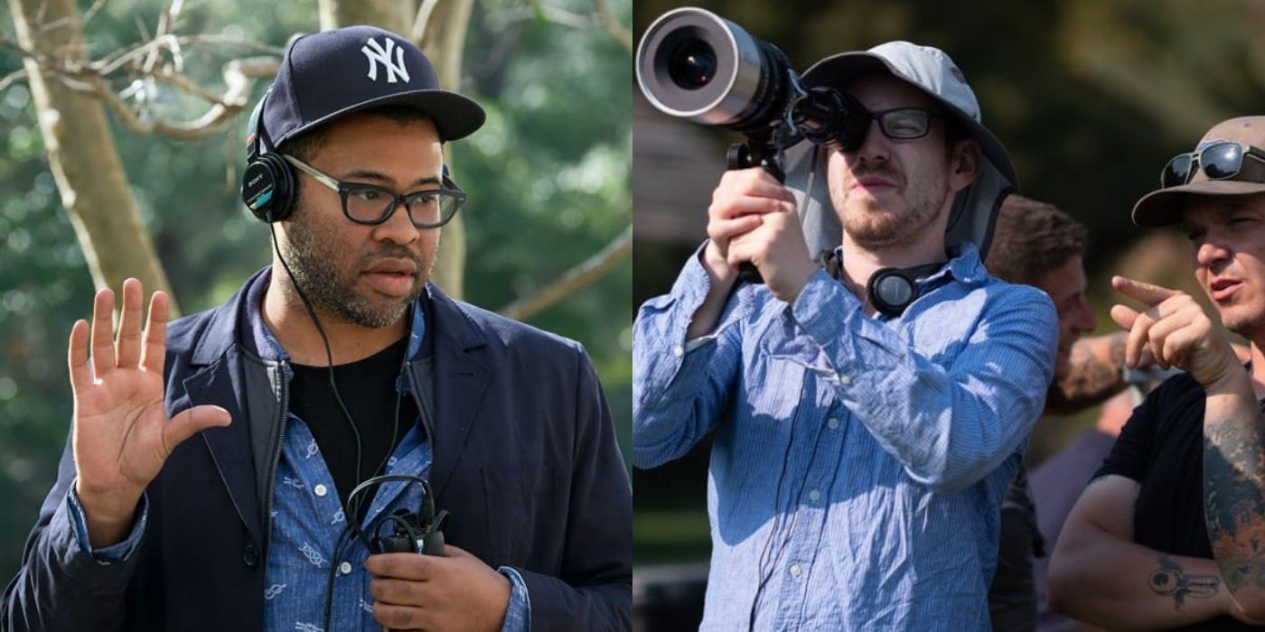 Two side by side images of Ari Aster and Jordan Peele