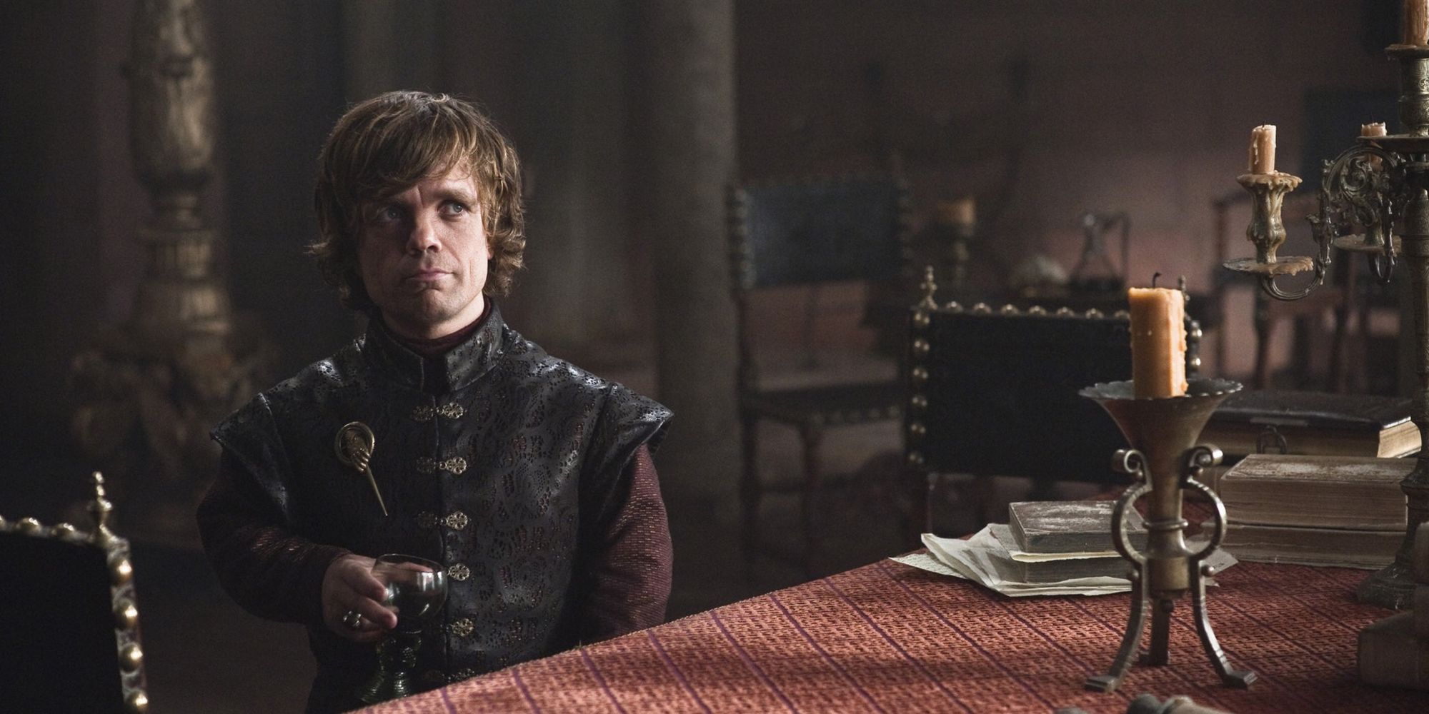 Tyrion as acting Hand of The King in his father's absence in Game of Thrones