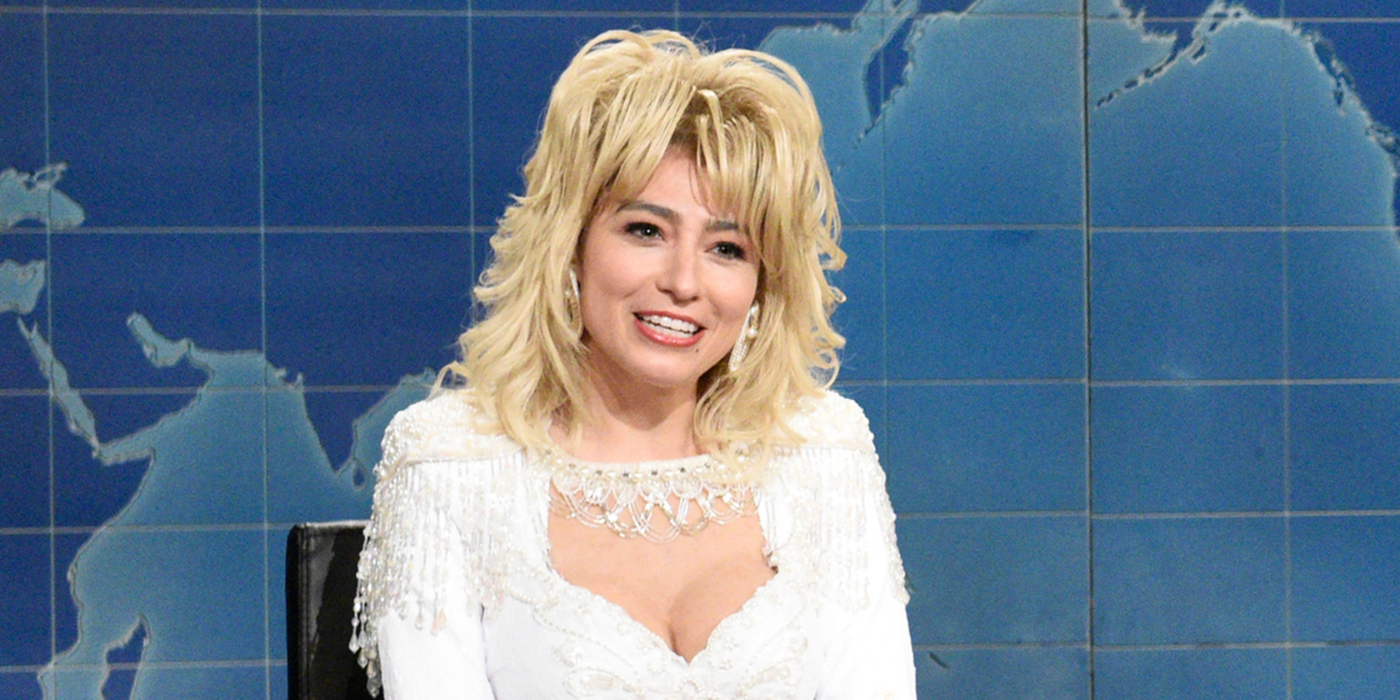 Melissa Villasenor dressed as Dolly Parton