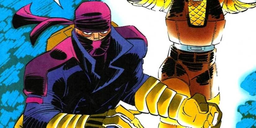 Trapster attacks in Marvel Comics