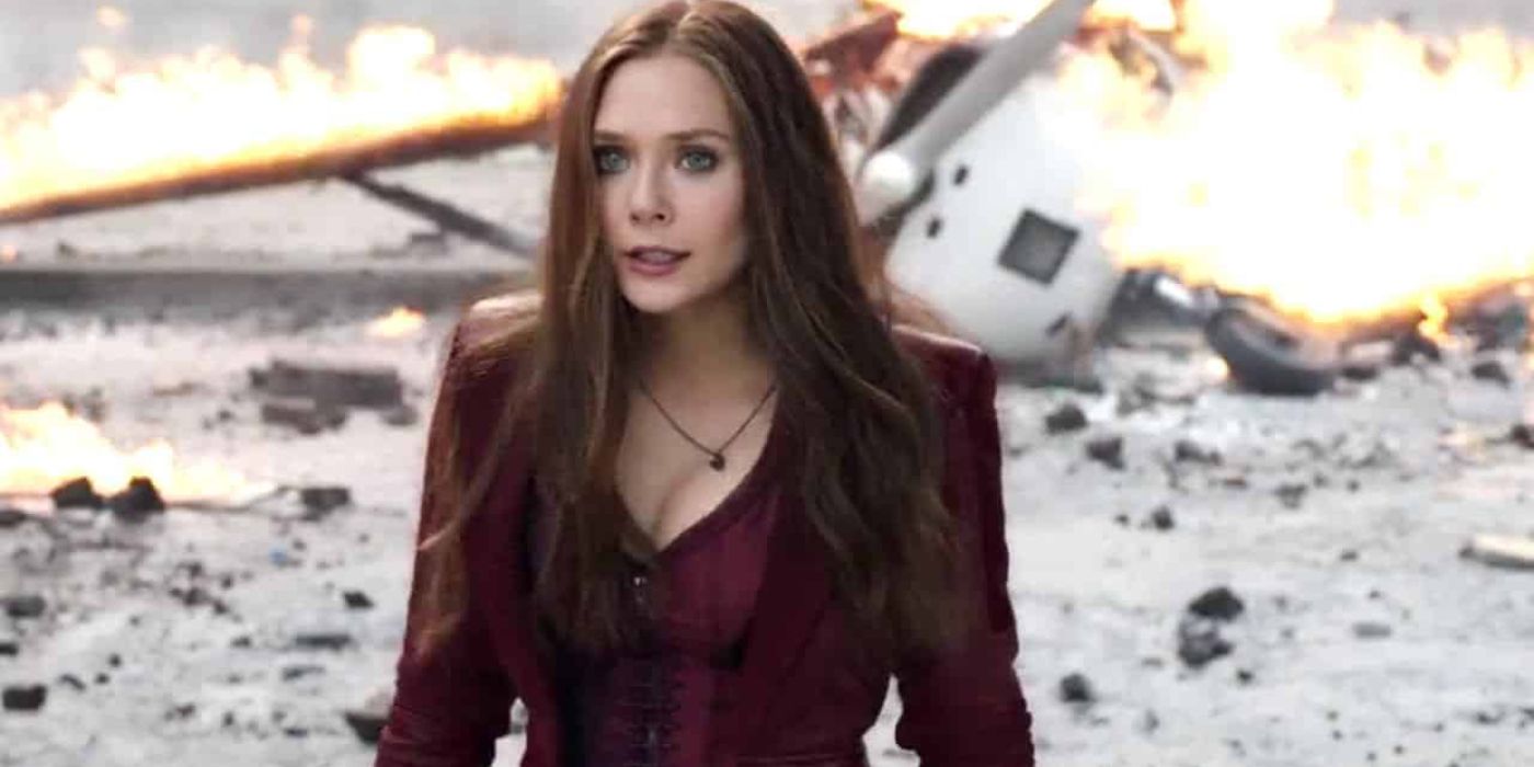 Wanda Maximoff standing amidst rubble in Captain America Civil War