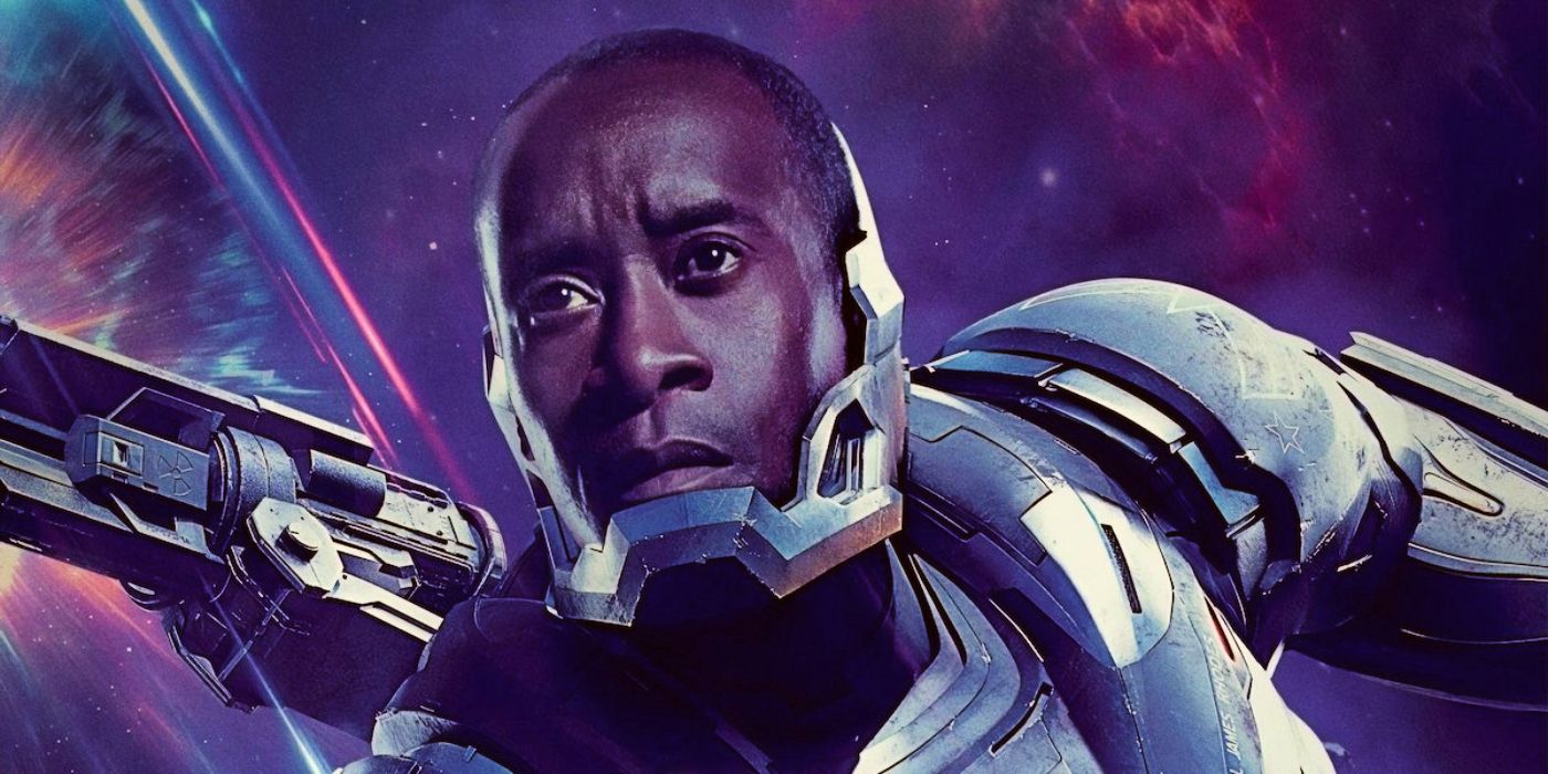 War Machine poses for the poster of Endgame