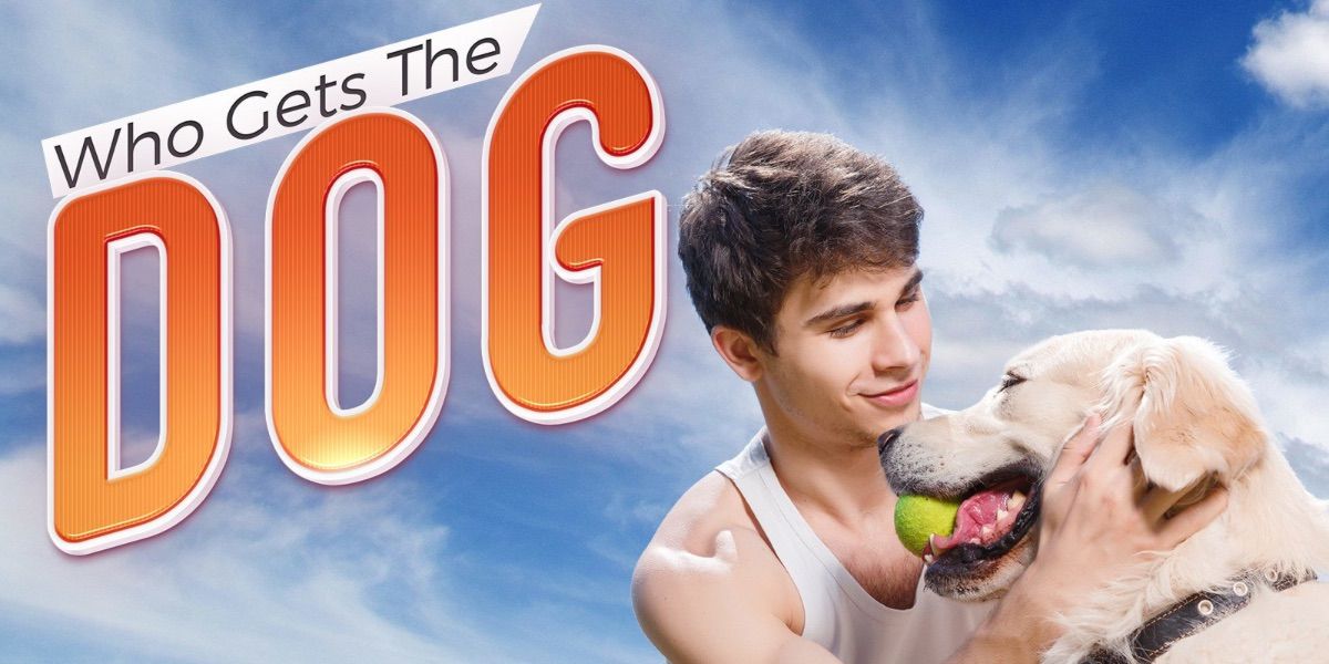Um homem brinca com um cachorro em Who Gets the Dog?