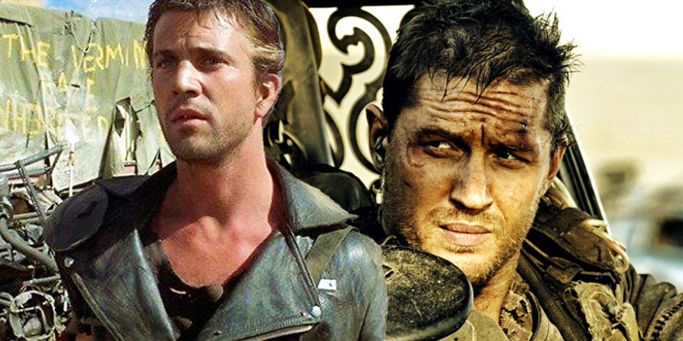 Mel Gibson and Tom Hardy as Mad Max