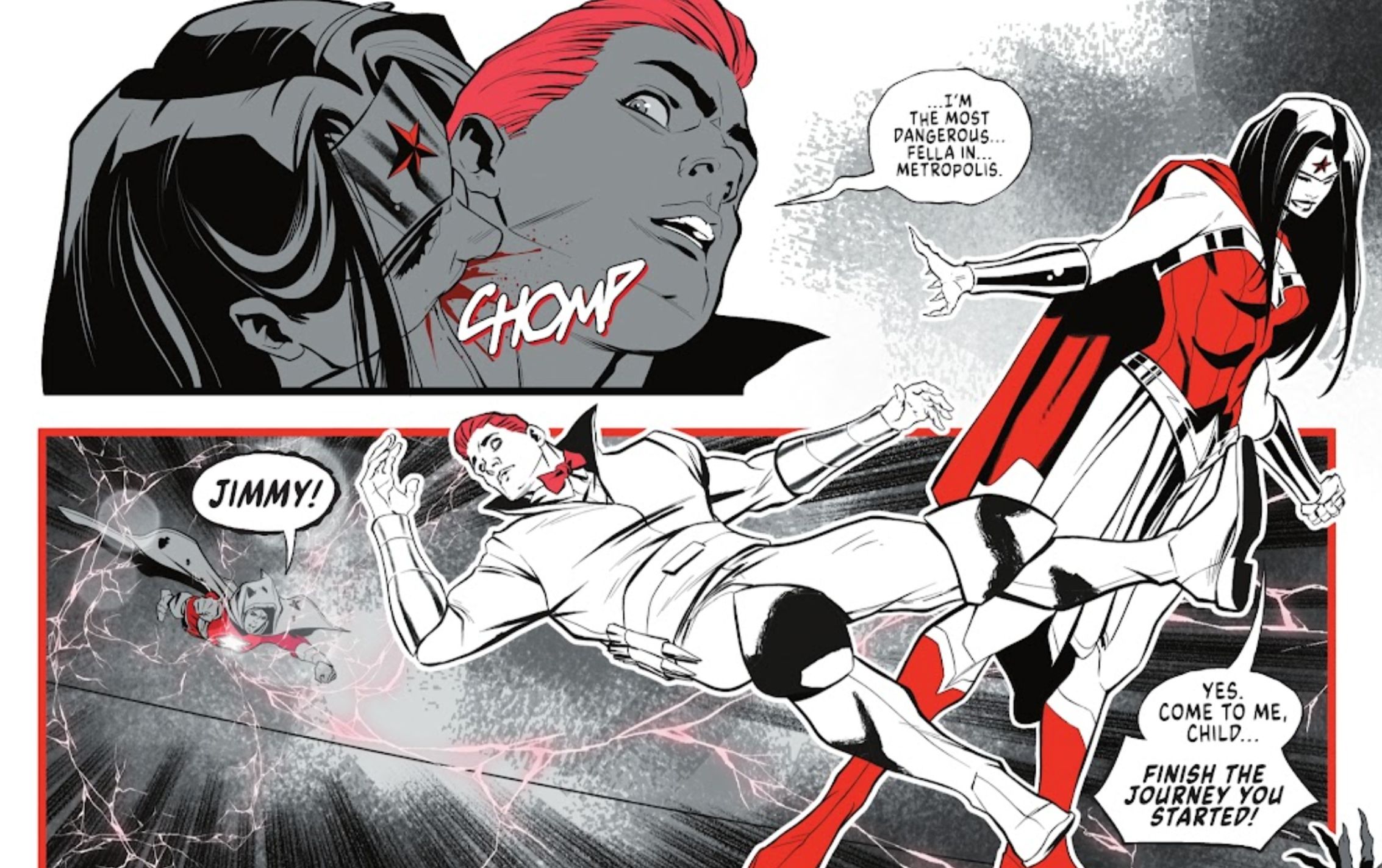 Wonder Woman kills Jimmy Olsen in DC vs Vampires All-Out War
