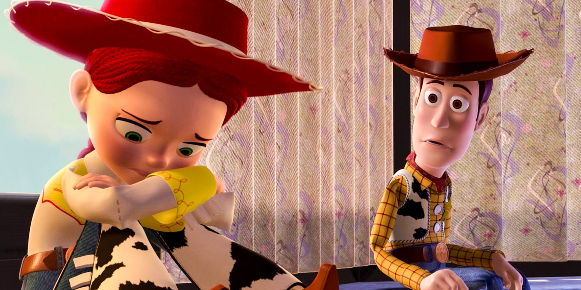 Woody talking to Jessie in Toy Story 2