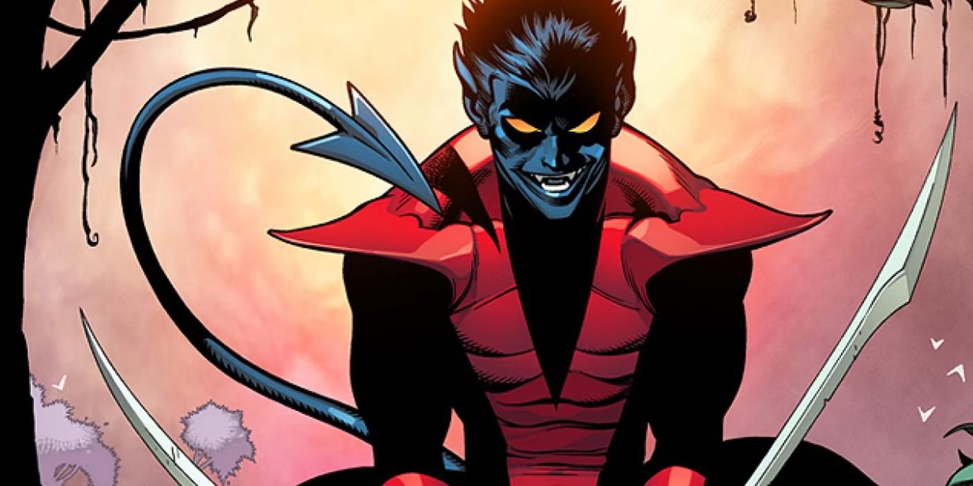 Nightcrawler smiling sinisterly in X-Men