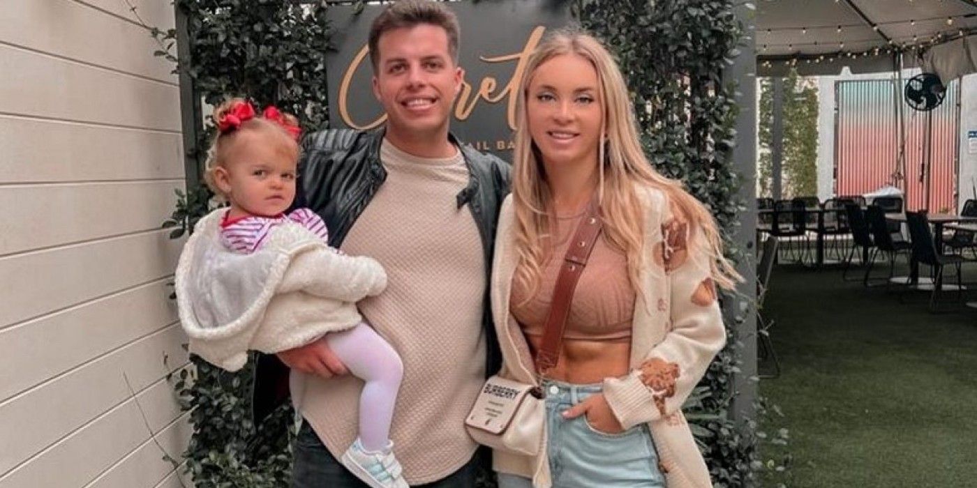 90 Day Fiancé: Happily Ever After stars Yara Zaya and Jovi Dufren posing with Mylah