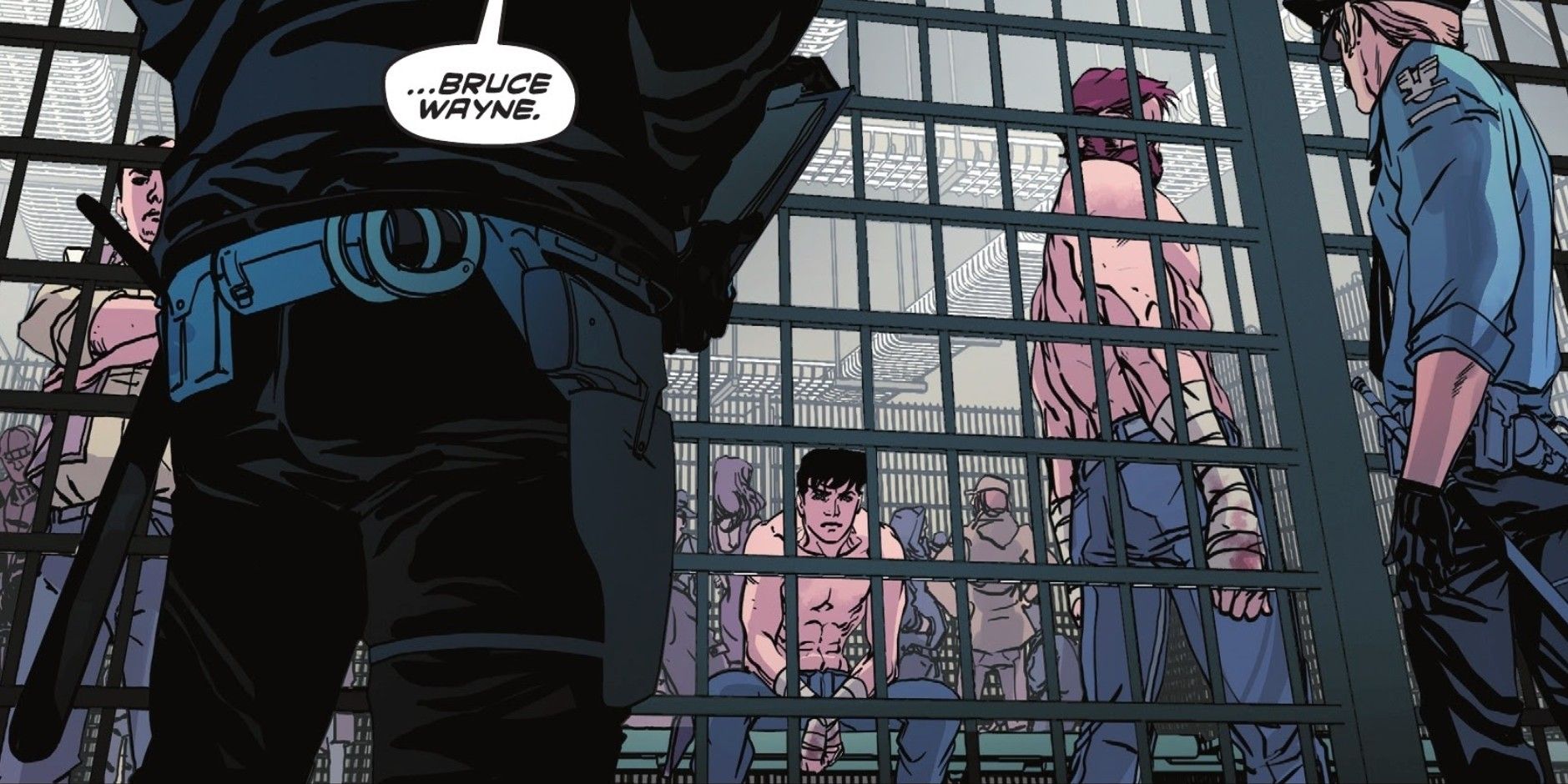 Young Bruce Wayne in Jail