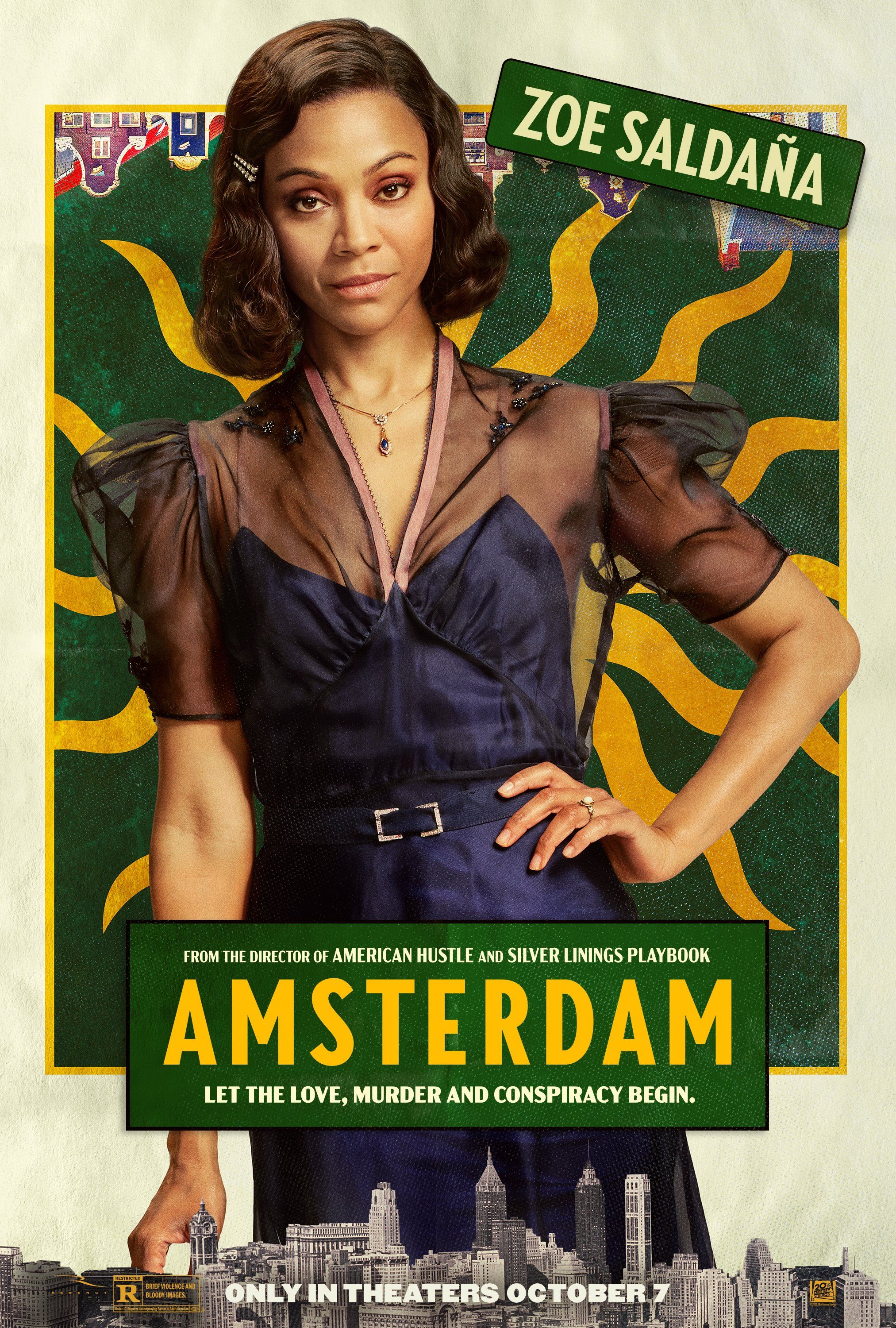 Zoe Saldana in Amsterdam poster