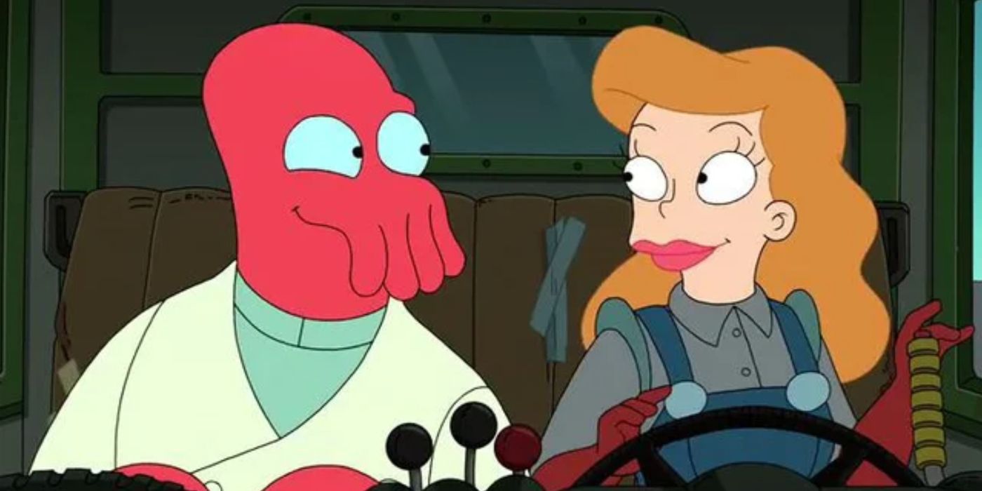 Zoidberg and Marianne in love Futurama