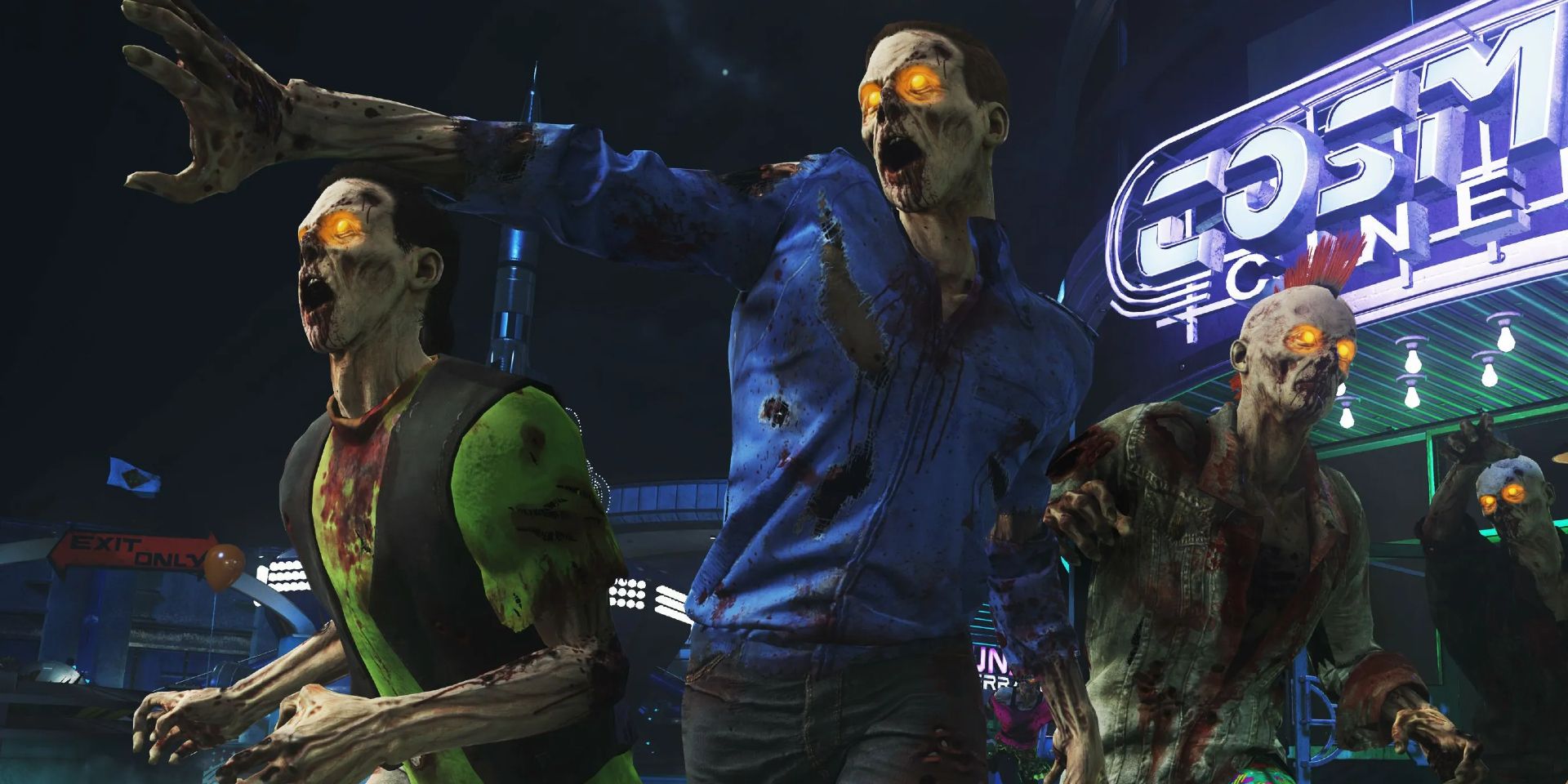 Zombies in an amusement park in the video game Call of Duty: Infinite Warfare.