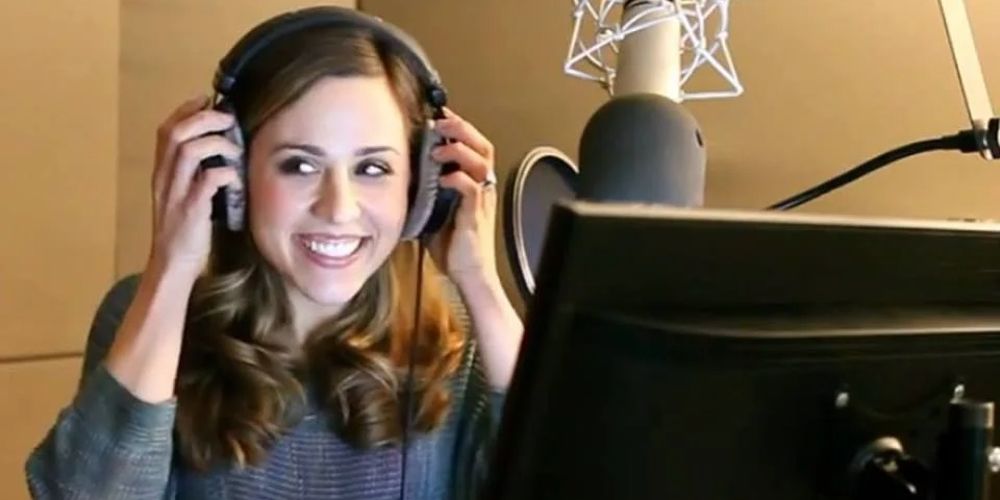 Abby Trott records an animated voice role
