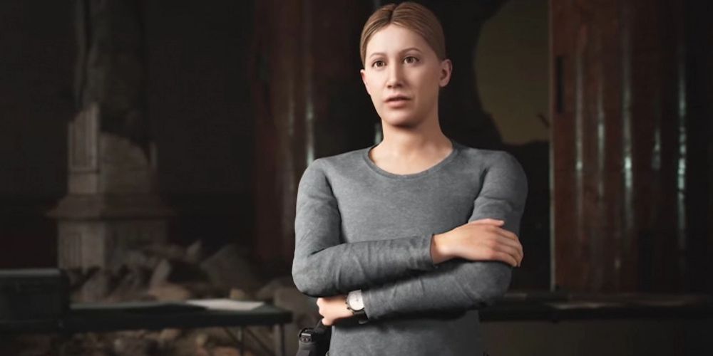 Rachel crosses her arms in House of Ashes