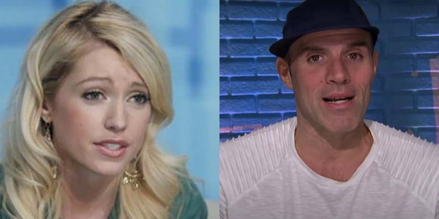 Split image of Britney and Enzo from Big Brother.