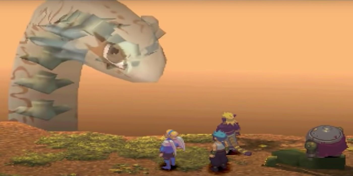 Uma captura de tela do jogo Breath of Fire IV