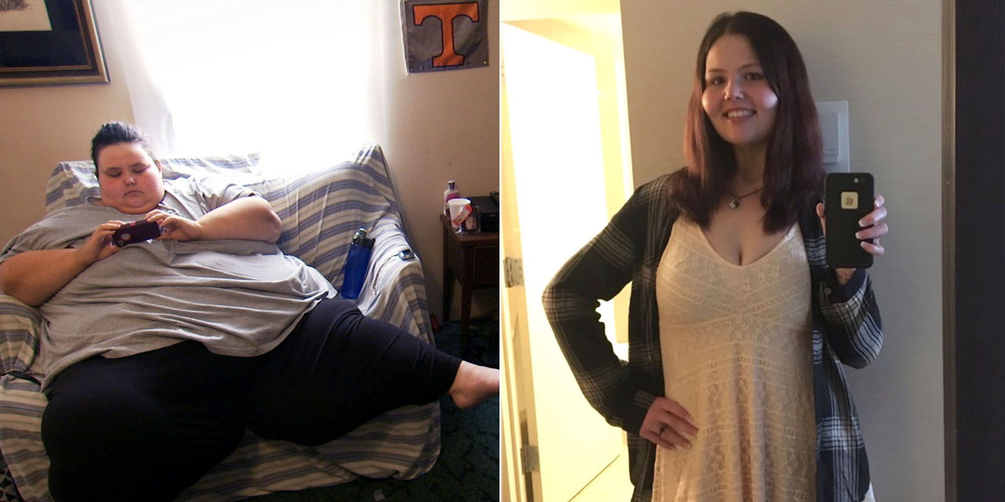 christina phillips lado a lado imagem antes e depois de perder peso CORTADO My 600 lb Life