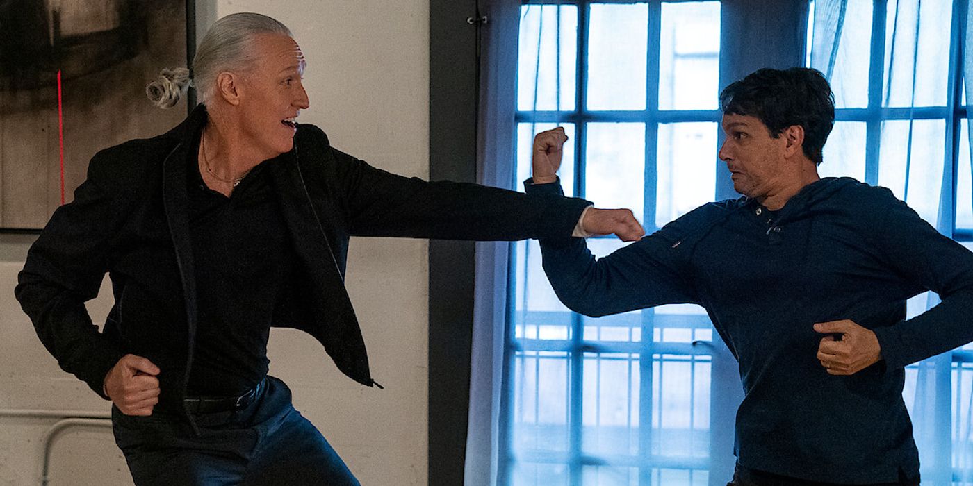 Terry Silver and Daniel LaRusso fight in Cobra Kai season 5