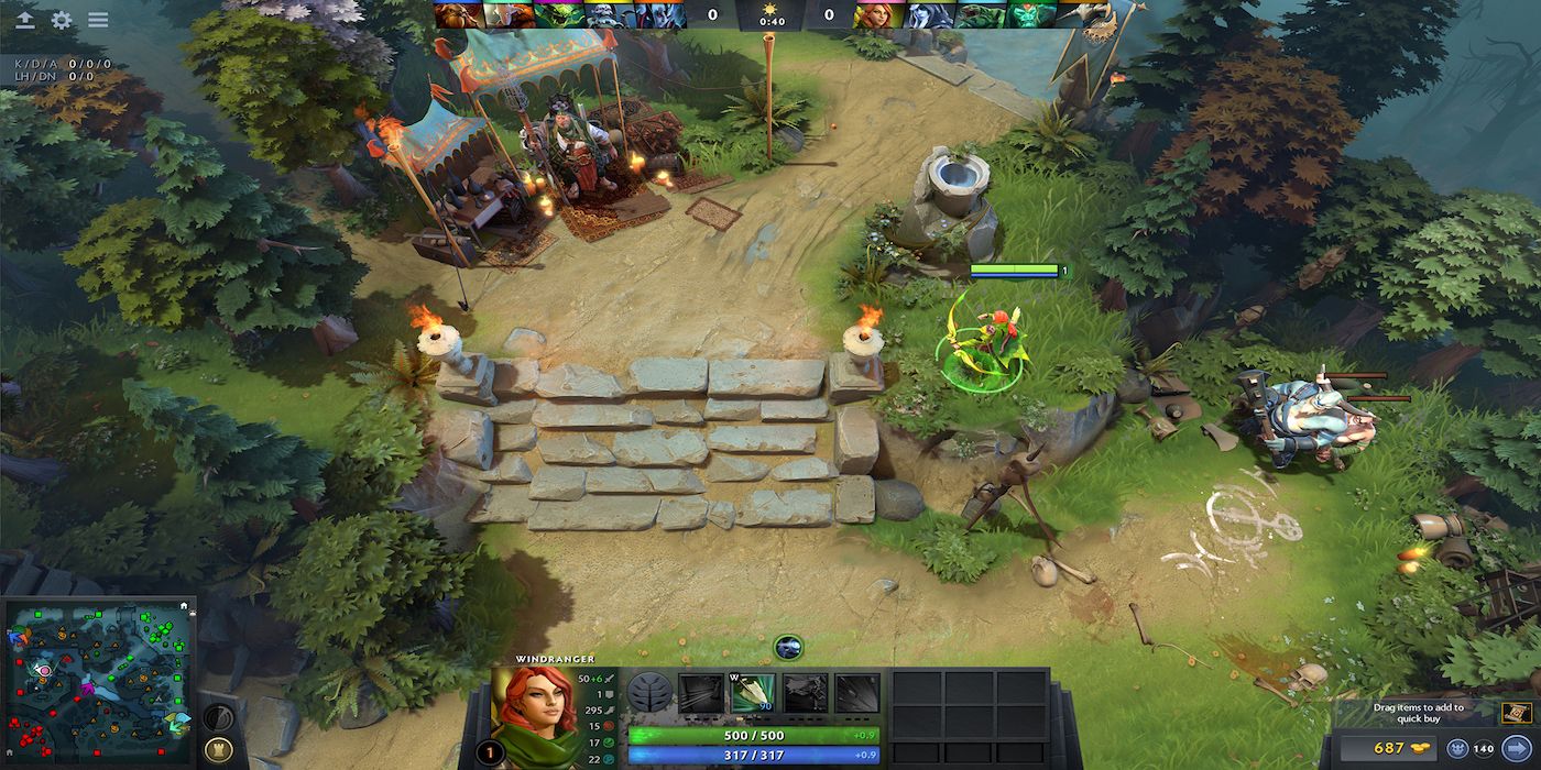 A screenshot from the game Dota 2