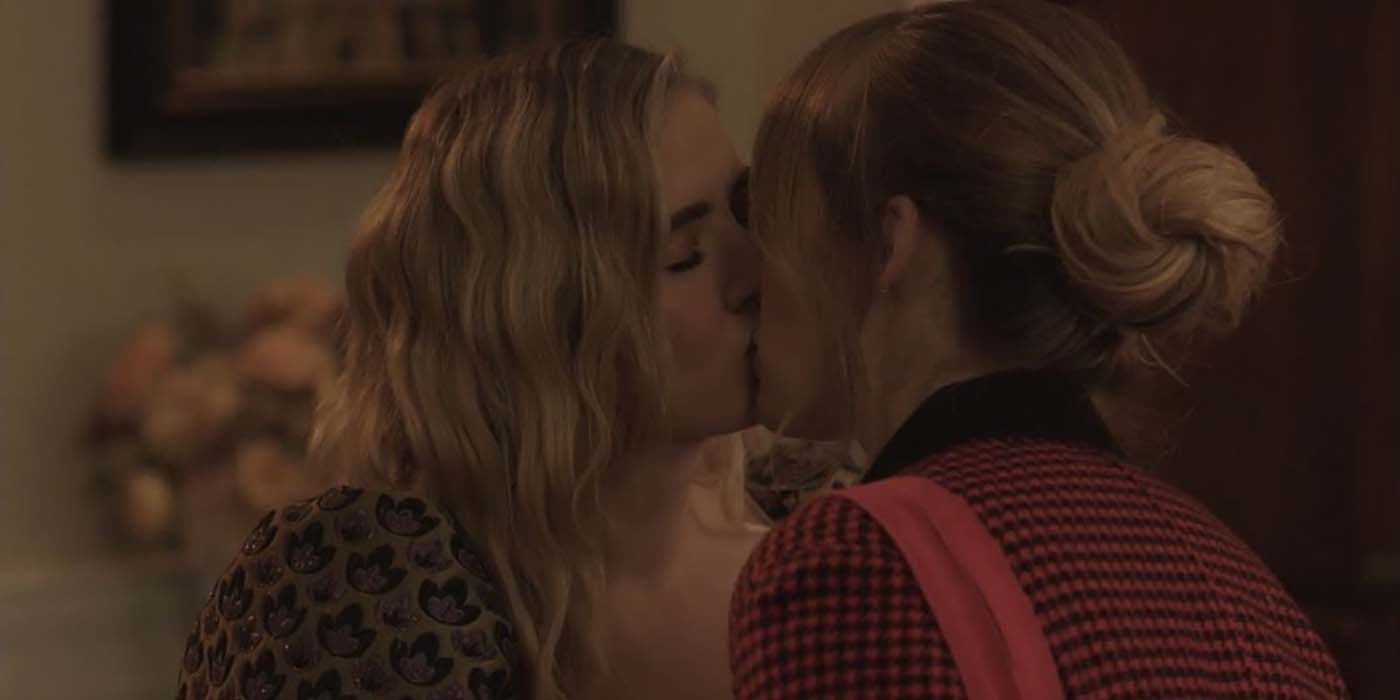 Amanda e Kirby se beijando em Dynasty