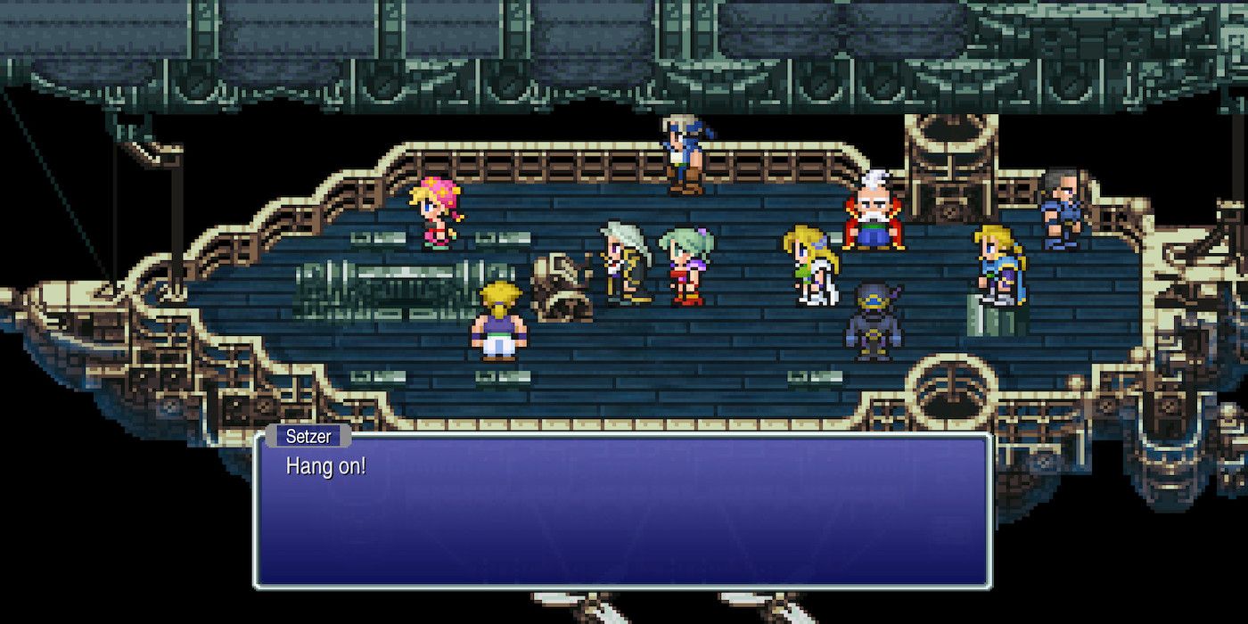 Uma captura de tela do jogo Final Fantasy VI