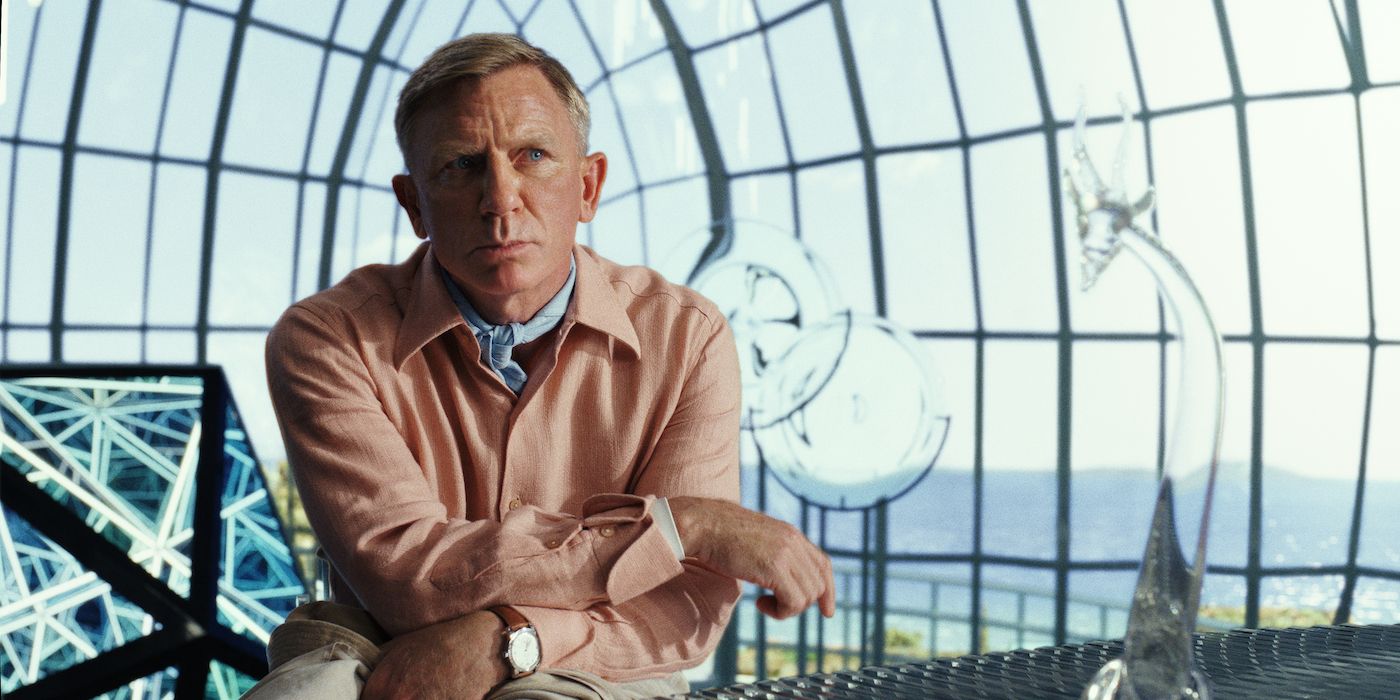 Daniel Craig como o detetive Benoit Blanc em Glass Onion: A Knives Out Mystery