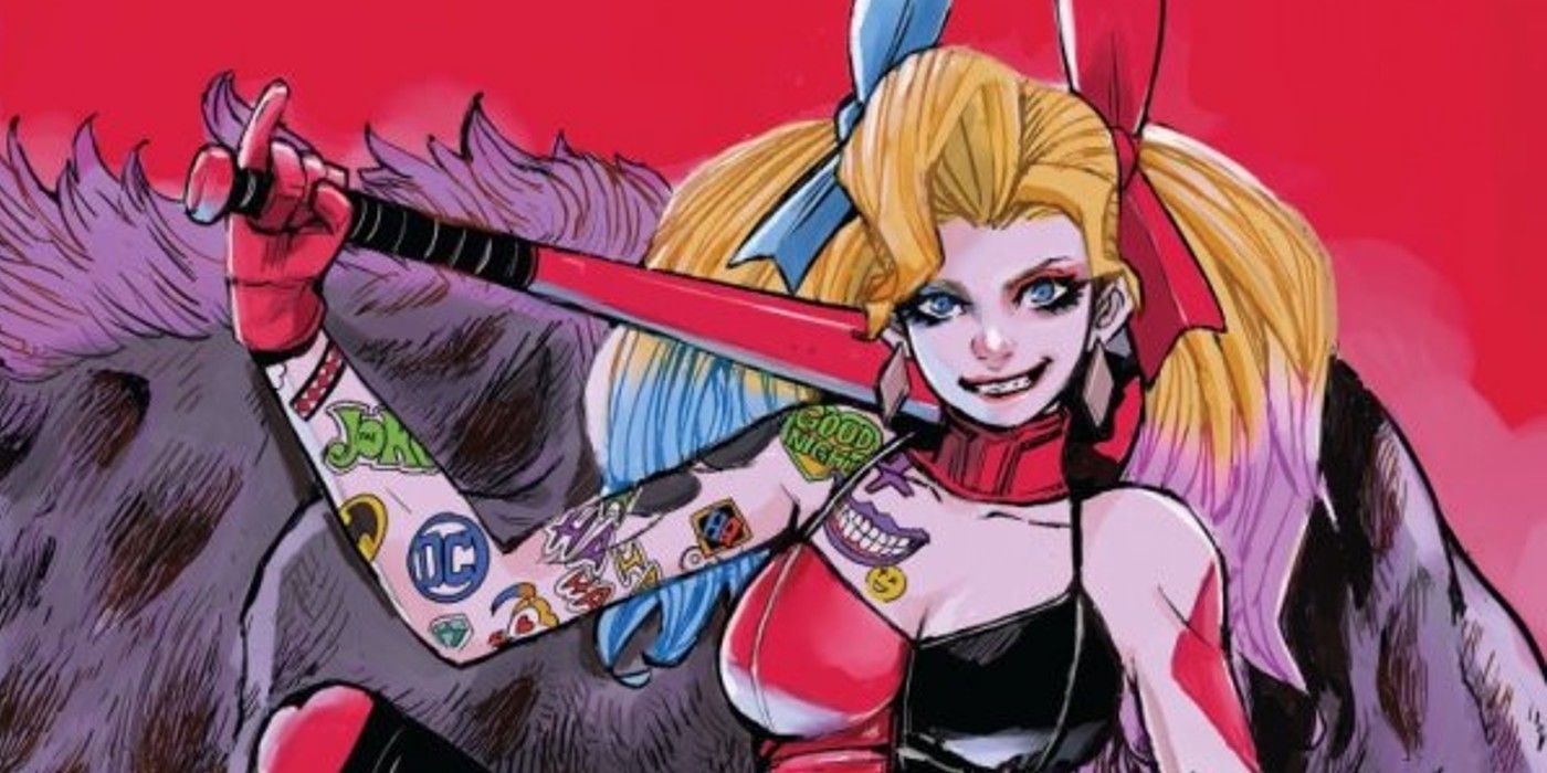 harley-quinn-tattoos-holding-a-bat