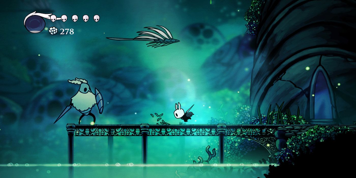 Uma captura de tela do jogo Hollow Knight