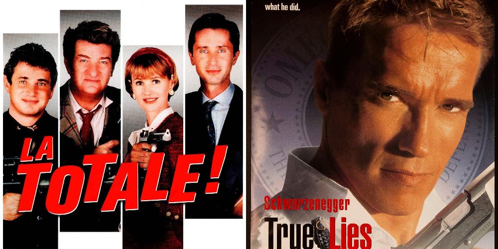 A La Totale poster is pasted beside a True Lies poster