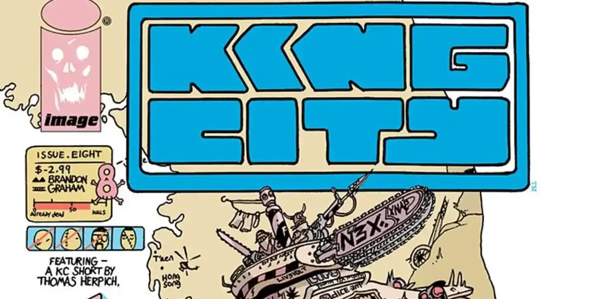 The cover of King City issue 8