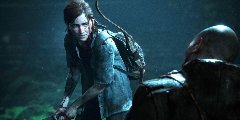 Ellie holds a machete in The Last of Us