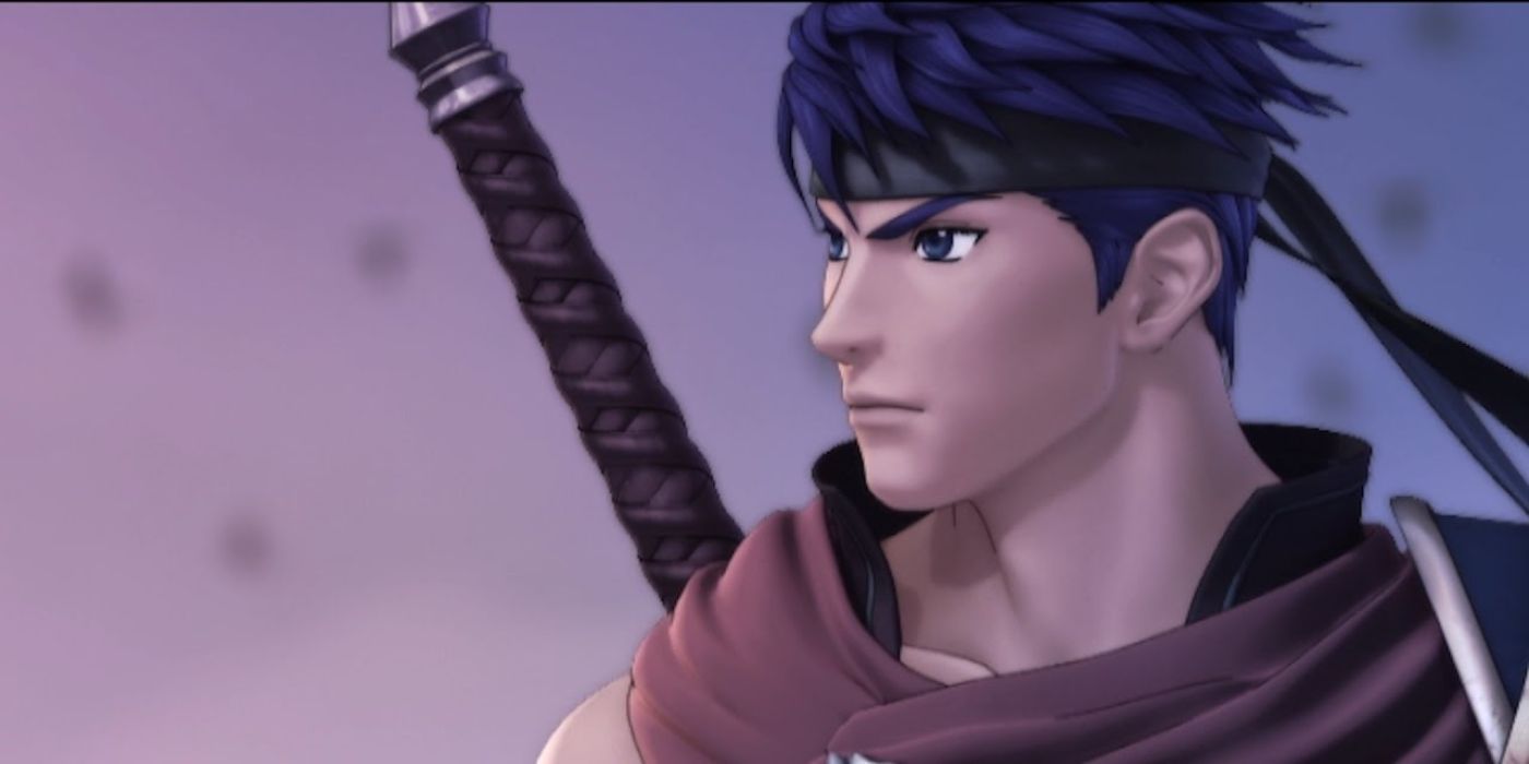 Ike from Fire Emblem: Radiant Dawn looking ahead with a determined expression.