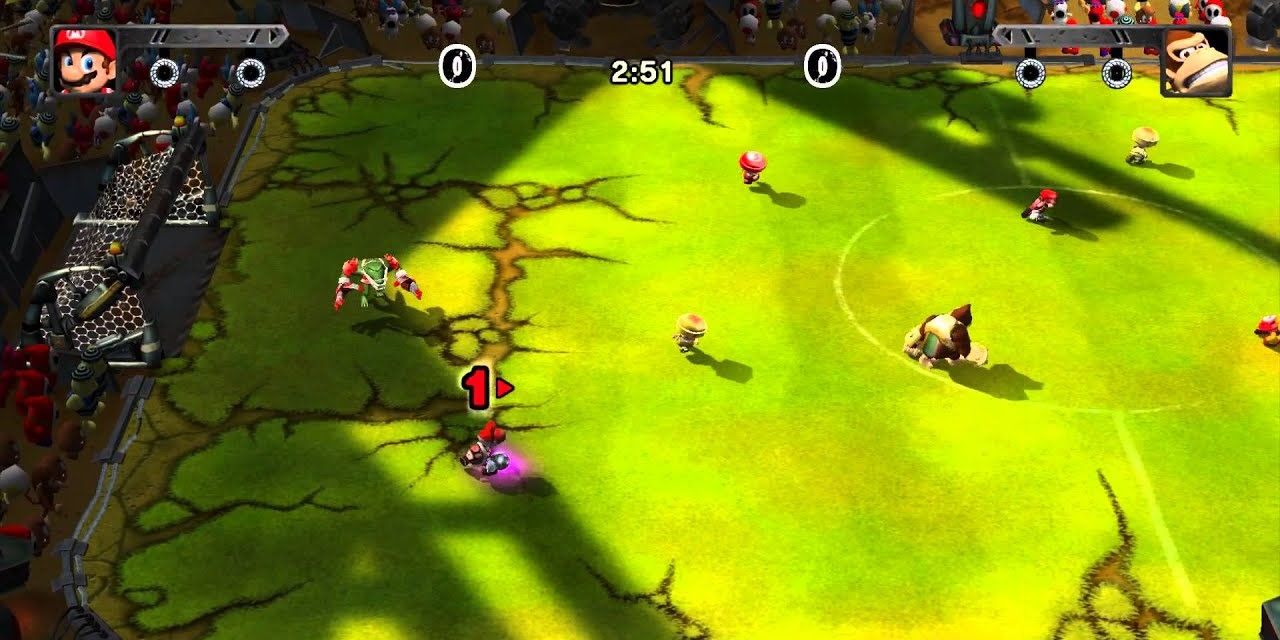 Gameplay from Super Mario Strikers Charged