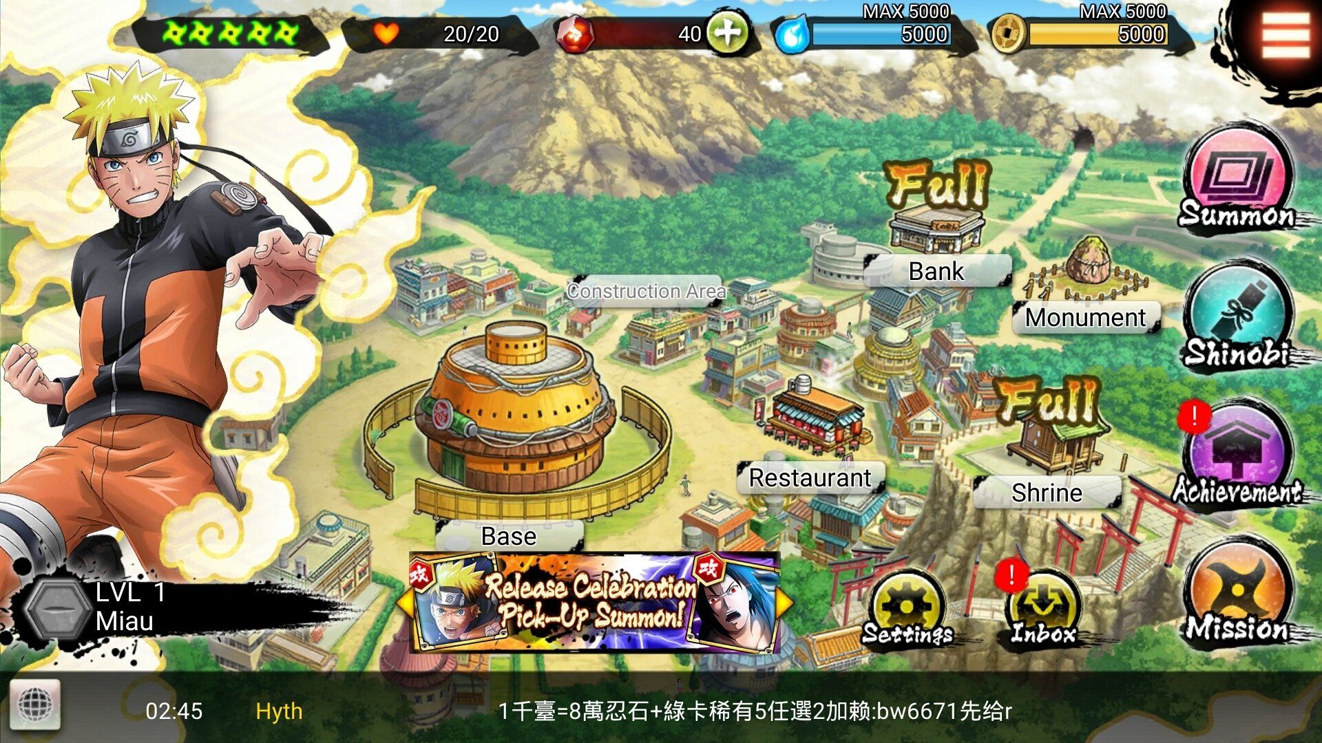 Naruto Online Mobile : Boruto - Gameplay (Short Showcase :D) 