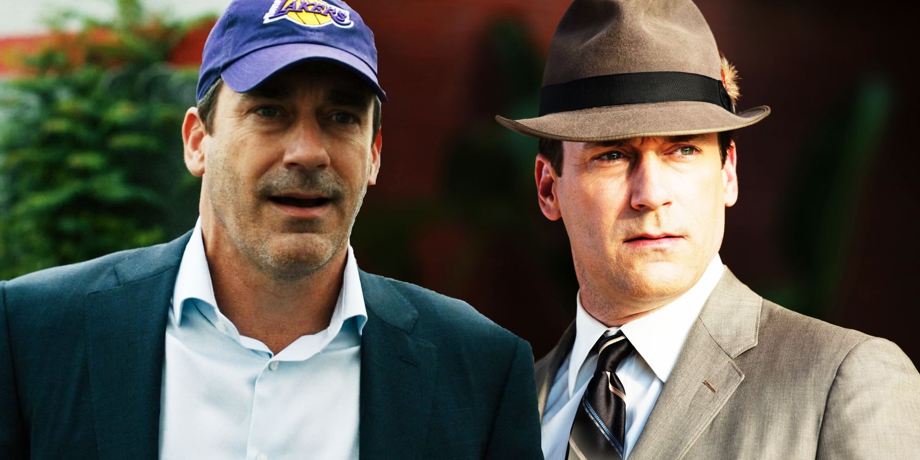 Jon Hamm as Fletch and as Don Draper