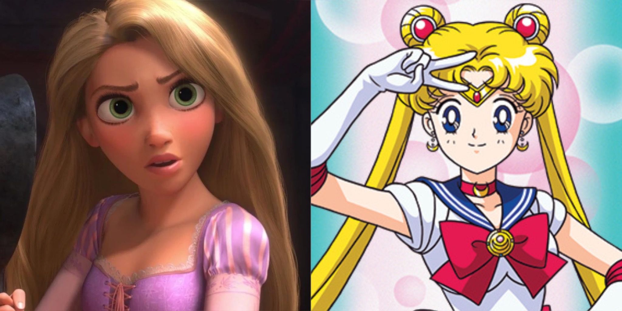 Rapunzel e Sailor Moon