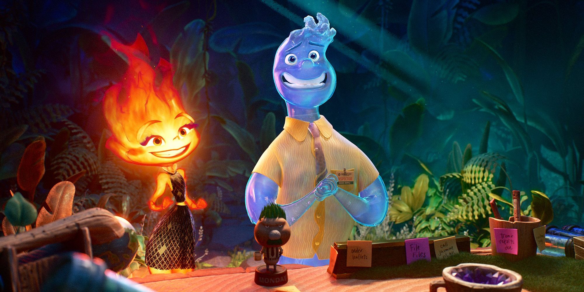 pasangan elemen api dan air pixar