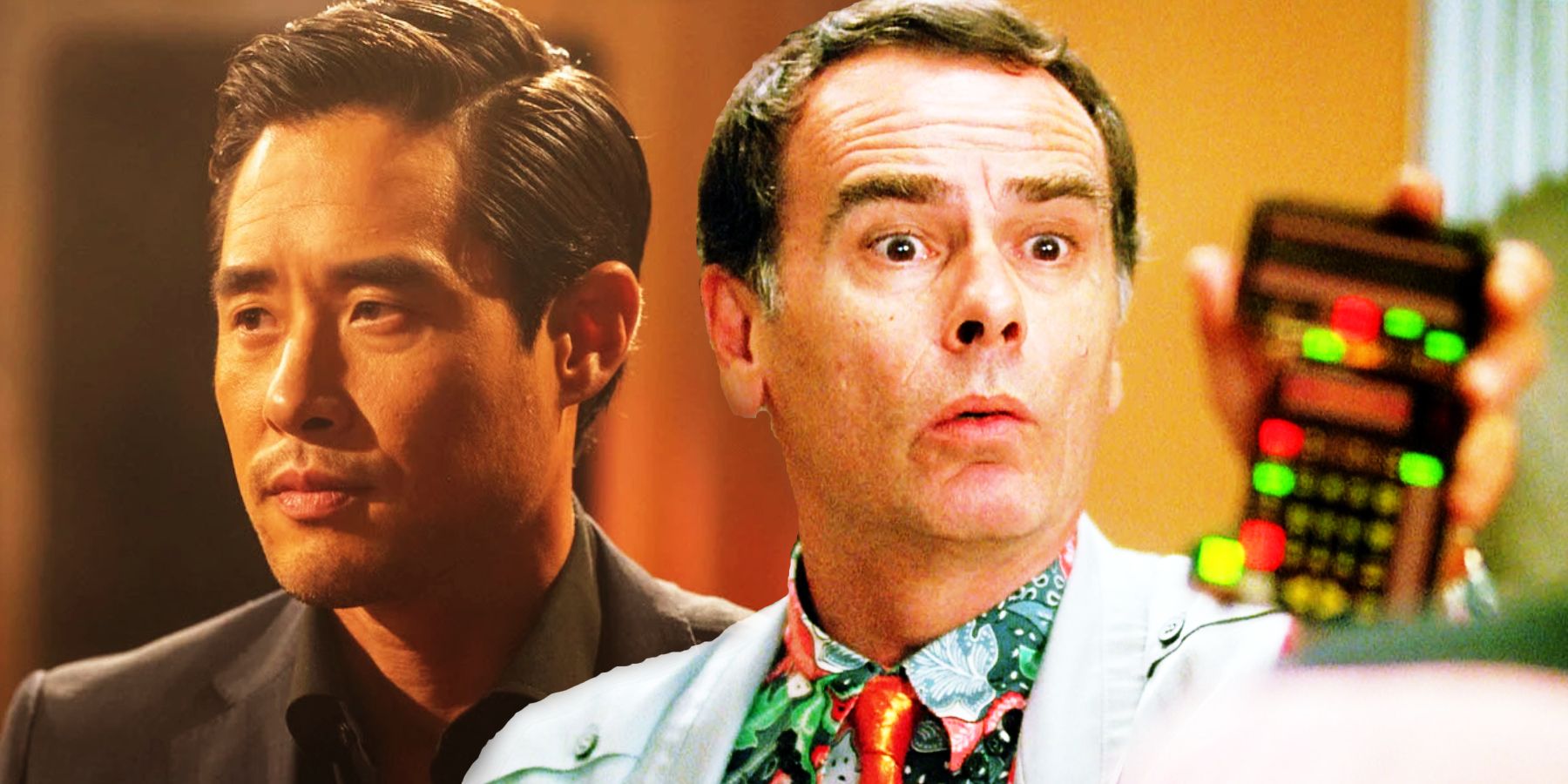 Raymond Lee as Ben Song in Quantum Leap 2022, and Dean Stockwell as Al in Quantum Leap