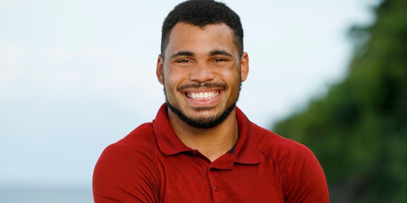 Ryan Medrano from Survivor red shirt smiling