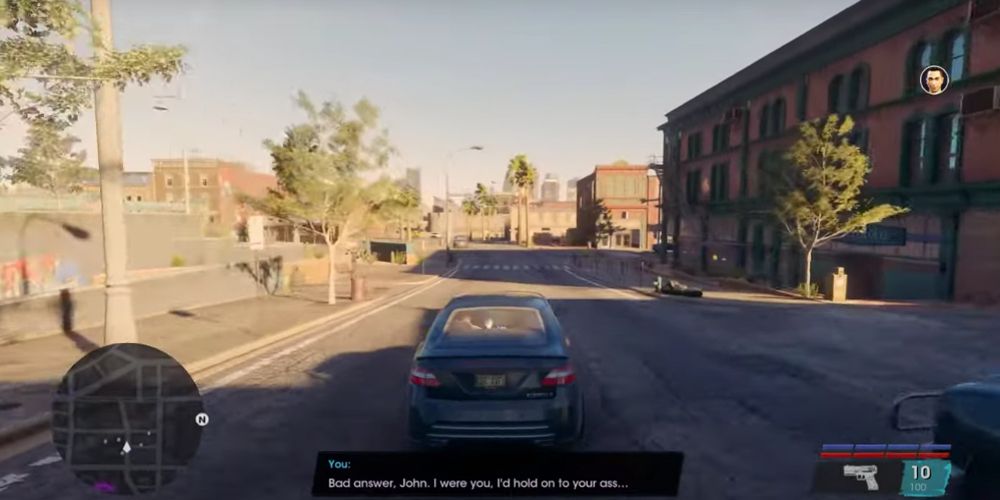 The Boss drifts in Saints Row