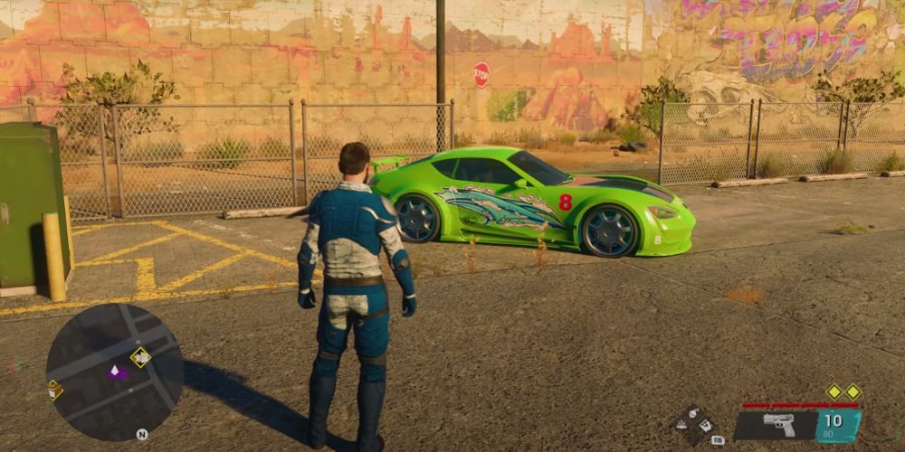 A player finds the 1995 Mitsubishi Eclipse in Saints Row