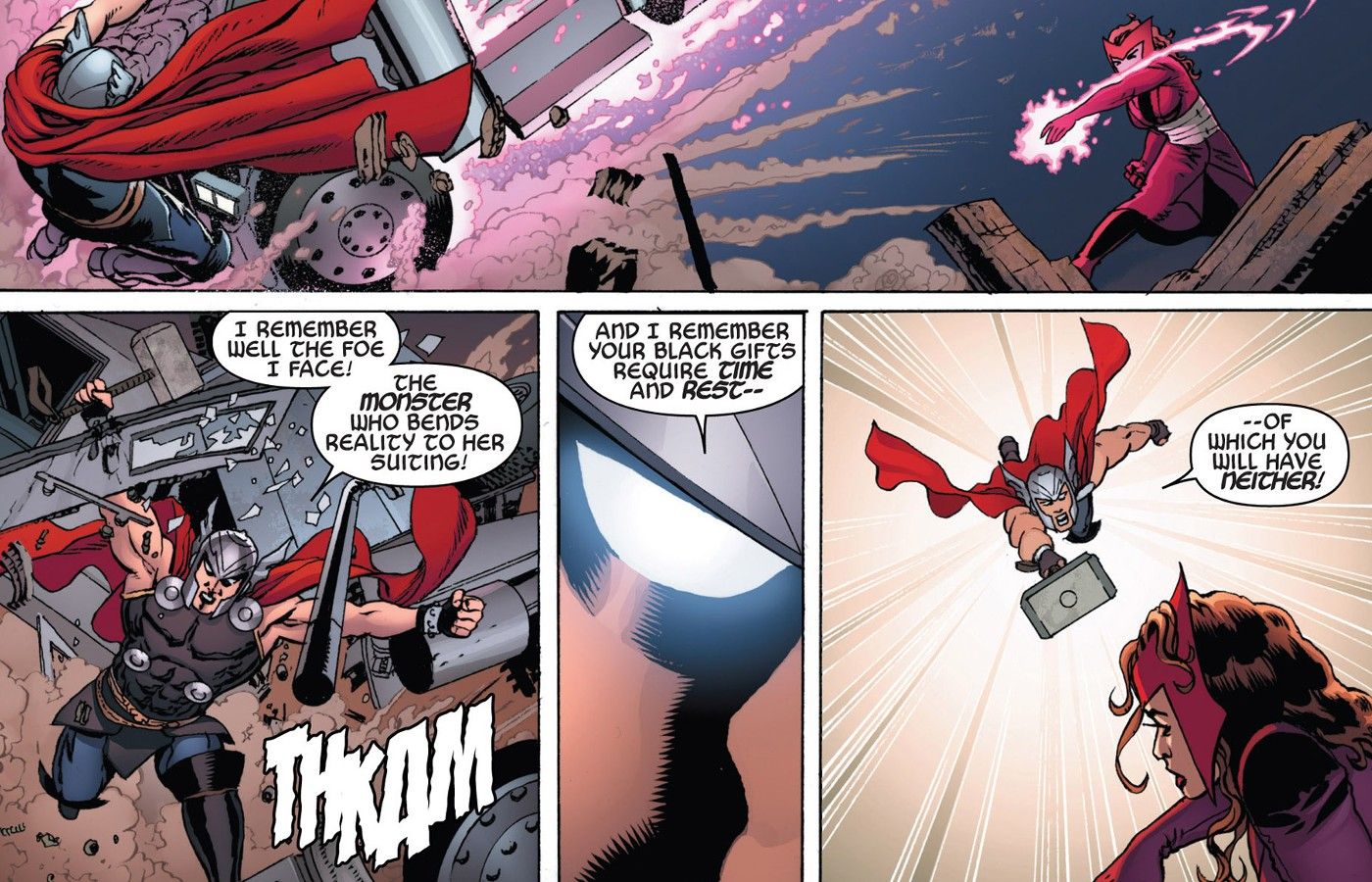 Scarlet Witch vs Thor