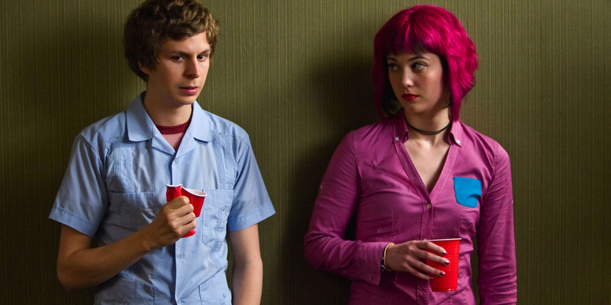 Ramona staring at Scott in Scott Pilgrim vs. The World